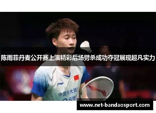 陈雨菲丹麦公开赛上演精彩后场劈杀成功夺冠展现超凡实力